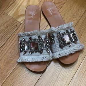Crown Vintage Flat Sandal Slides